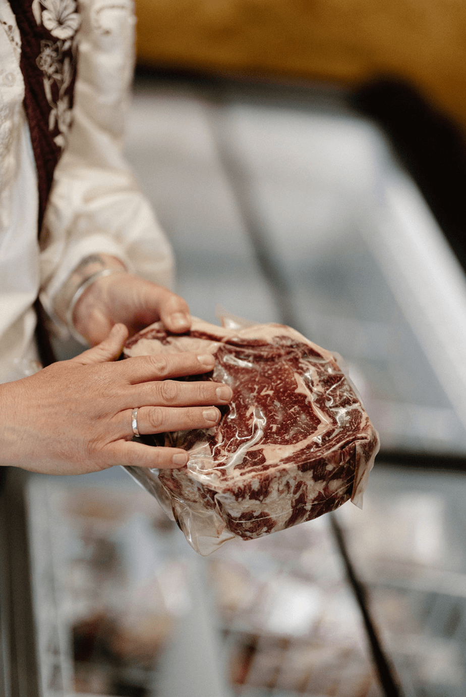 Gevacumeerde ribeye van Texels rundvlees